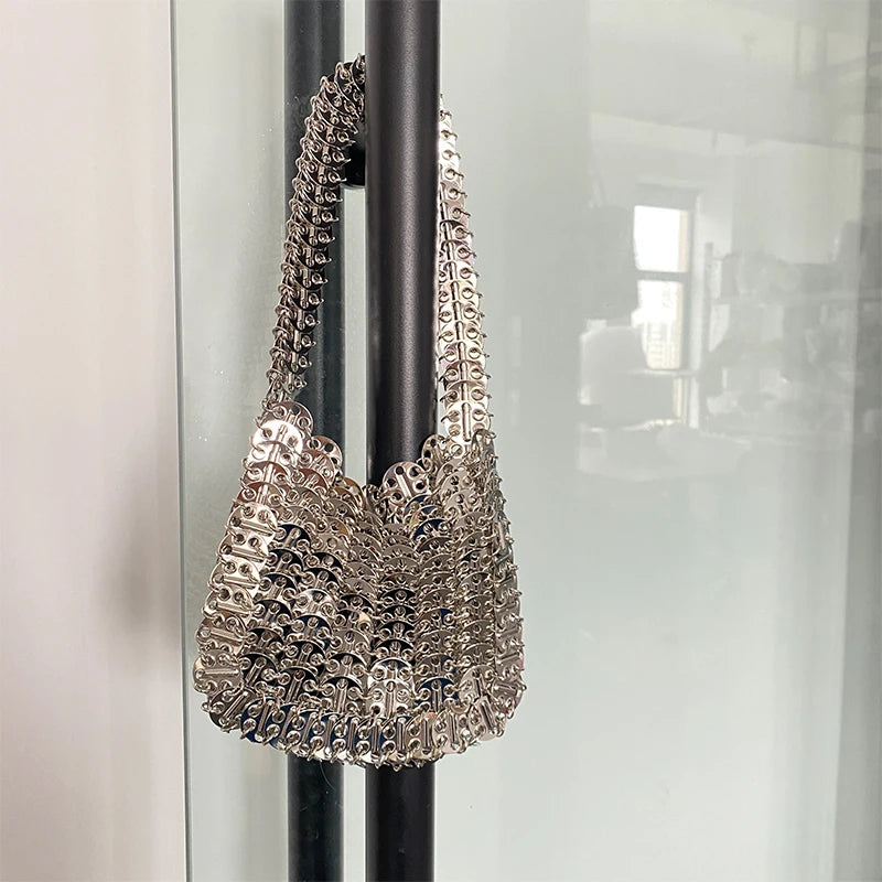 Metallic small handbag