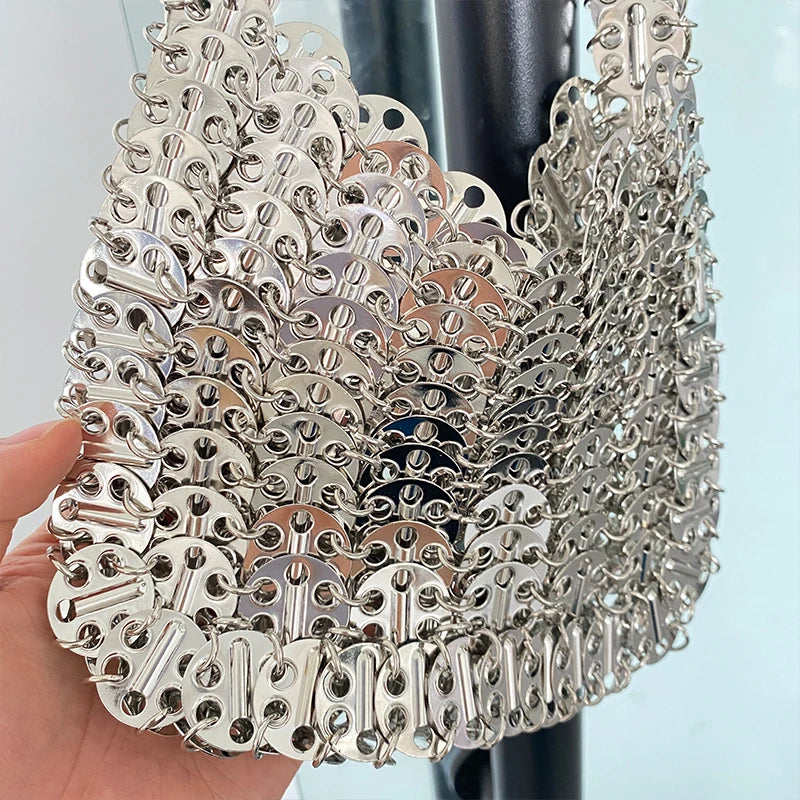 Metallic small handbag