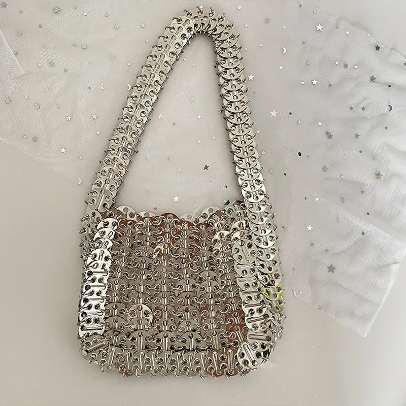 Metallic small handbag