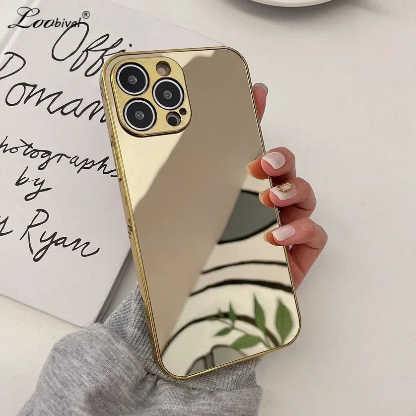 Glossy mirror case for iphone