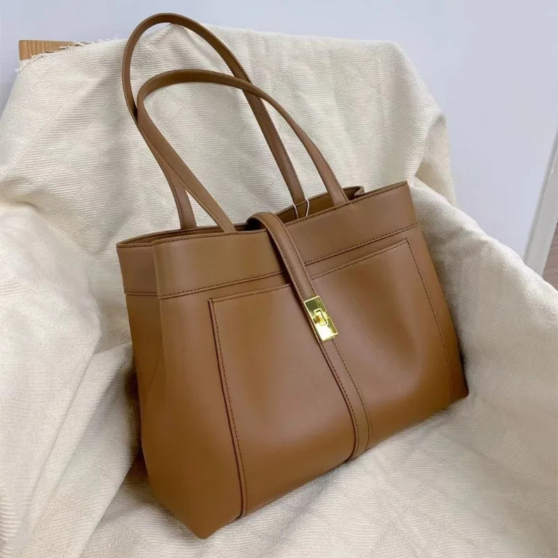 Suede caramel bag